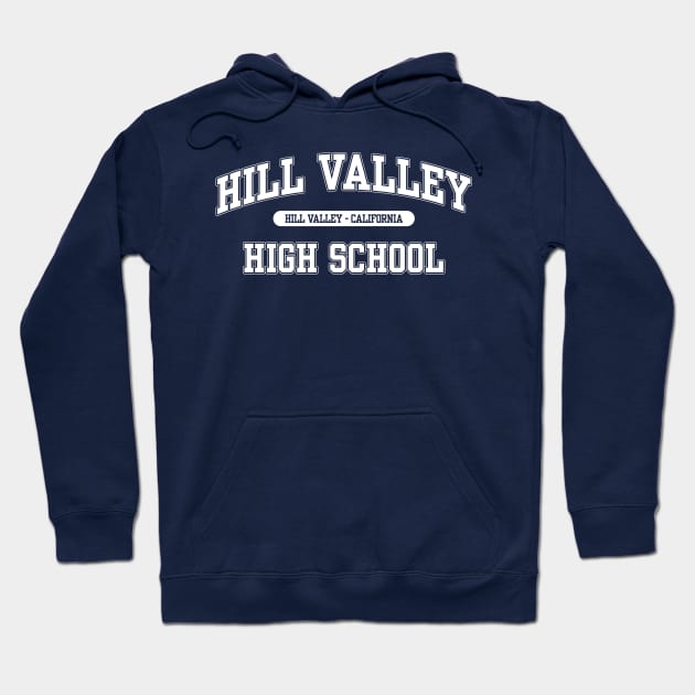 Hill Valley High School Hoodie by RetroCheshire